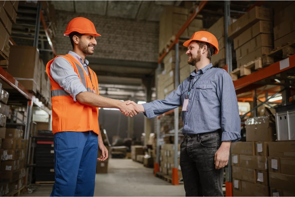 Logistics Partners shaking hands